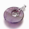 Natural Amethyst Pendants G-F573-C20-4