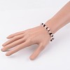 Gemstone Stretch Bracelets X-BJEW-JB02414-02-3