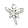 Brass Micro Pave Clear Cubic Zirconia Pendants LS-KK-H528-05B-P-1