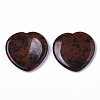 Natural Mahogany Obsidian Thumb Worry Stone G-N0325-01G-2