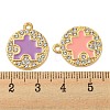 Alloy Enamel Pendants ENAM-K069-32G-3