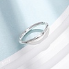 990 Sterling Silver Finger Rings RJEW-Z128-01S-01-2