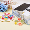 90Pcs 9 Colors Transparent Enamel Acrylic Beads TACR-CD0001-06-5