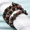 Natural Multicolor Tourmaline Chip Beaded Stretch Bracelets GG-CBA0FEA-01C-1