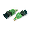 Polycotton(Polyester Cotton) Tassel Pendant Decorations X-FIND-T018-03-2