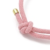 Adjustable Nylon Round Milan Cord Slider Bracelet Making FB-H001-01G-10-2