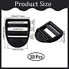 30Pcs Plastic Ladder Lock Slider Buckles KY-CY0001-23B-2