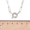 304 Stainless Steel Paperclip Chain Necklaces for Women NJEW-JN06034-02-4