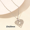 Stainless Steel Heart-shaped Necklace Jewelry DIY Accessories FY2457-1-1