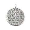 Brass Micro Pave Cubic Zirconia Pendants KK-L228-33P-1