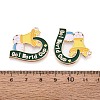 Alloy Enamel Pendants ENAM-T025-01G-07-3