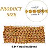 Plastic Beaded Trim Garland Strand FIND-WH0056-89-2