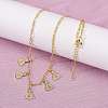 Brass Micro Pave Clear Cubic Zirconia Money Bag Pendant Necklaces NJEW-A071-07G-3