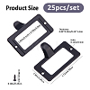 25Pcs Rectangle Zinc Alloy Label Frame Card Holder AJEW-FH0008-75C-2