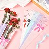 Bowknot Print Transparent PE Cone Flower Sleeves ABAG-FZC0002-001E-5