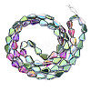 Electroplate Glass Beads Strands EGLA-N008-006-2