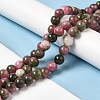 Natural Dyed White Jade Beads Strands G-M402-C04-3