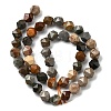 Natural Picasso Jasper Beads Strands G-Z119-A25-02-4