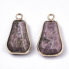Natural & Synthetic Mixed Gemstone/Glass Pendants G-N326-43-3
