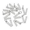 SHEGRACE Brass Micro Pave Clear Cubic Zirconia Pendants XGRQ29717-394P-V-1