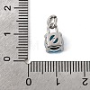 Birthdaystone Theme December 304 Stainless Steel Charms STAS-B128-60P-12-3