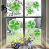 Four Leaf Clover Rainbow Prism Electrostatic Window Stickers PW-WGFCFD0-01-3