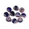 Handmade Millefiori Glass Round Beads LA-N002-12B-1