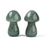 Natural Green Aventurine Mushroom Display Decorations G-Q602-03K-1