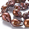 Natural Baroque Pearl Keshi Pearl Beads Strands PEAR-S021-195-3