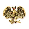 Halloween Bat Tibetan Style Zinc Alloy Brooches for Backpack Clothes JEWB-S025-15A-1