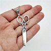 Vintage Alloy Scissors Shaped Pendant Necklaces for Women FS-WG6A66B-01-1