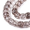 Crackle Transparent Glass Beads Strands GLAA-N069-03A-02-3
