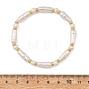 Natural Cultured Freshwater & Baroque Keshi Pearl Beaded Stretch Bracelets for Women BJEW-JB13944-4