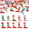 20Pcs 10 Styles Boot Baking Paint Glass Enamel Beads LAMP-TA0002-78A-1