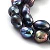 Dyed Natural Cultured Freshwater Pearl Beads Strands PEAR-P062-28F-4