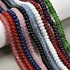 Natural White Jade Bead Strands G-R169-8x5mm-M-1