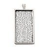 Alloy Pendant Cabochon Settings PALLOY-2418-AS-LF-1
