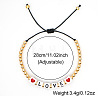 Love Word Acrylic Cube Braided Bead Bracelets EG4243-4
