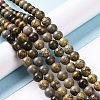 Natural Dendritic Jasper Beads Strands G-H1632-8MM-4