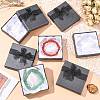 Bowknot Organza Ribbon Cardboard Bracelet Bangle Gift Boxes X-BC148-05-5
