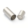 304 Stainless Steel Magnetic Clasps with Glue-in Ends STAS-B017-01B-P-2
