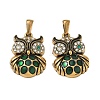 304 Stainless Steel Rhinestone Pendants RB-CBA7A56-08AG-03-1