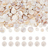200Pcs 2 Styles Natural Freshwater Shell Disc Charms BSHE-TA0001-33-1