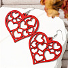 Hollow Heart Acrylic Dangle Earrings FS-WG95D61-01-2