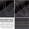 Unicraftale Half Finished 304 Stainless Steel Cable Chain Necklaces STAS-UN0038-66G-5