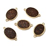 Natural Biotite Connector Charms G-A294-03B-G-1