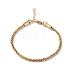 Ion Plating(IP) 304 Stainless Steel Bone Rope Chain Bracelet for Women BJEW-I311-01C-G-1