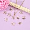 SHEGRACE Brass Colorful Cubic Zirconia Charms XGRQ3P172-599G-5