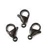 Ion Plating(IP) Polished 316 Surgical Stainless Steel Lobster Claw Clasps STAS-R072-12A-B-1