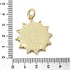 Brass Natural Shell European Dangle Charms KK-H529-10G-3